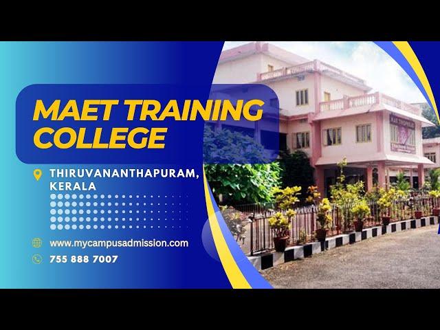 MAET Training College - Nettayam | mycampusadmission.com