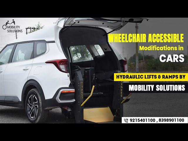 #kiacarens made WHEELCHAIR Accessible with Hydraulic LIFTS by Mobility Solutions| 9215401100 #delhi