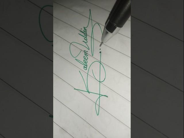 Kaleem Uddin Name Signature Style#shortsviral