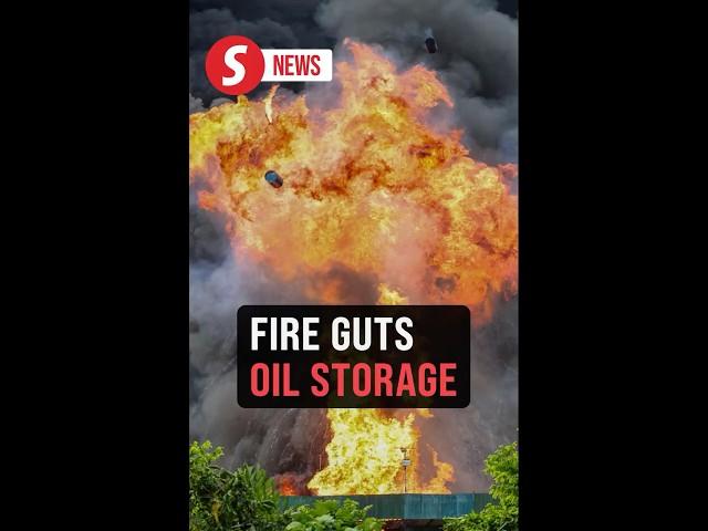 Fire destroys oil storage facility in Masai