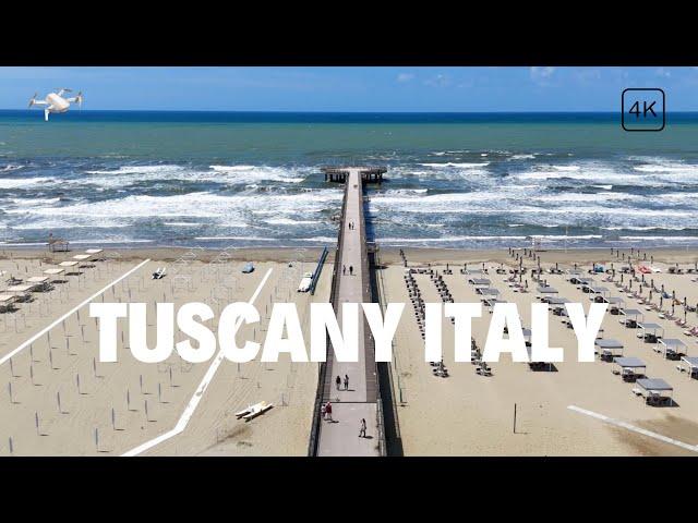 Tuscany Italy | Beautiful Beach Sides | Viareggio | Carrara Beach | 4K Ulta HD Video