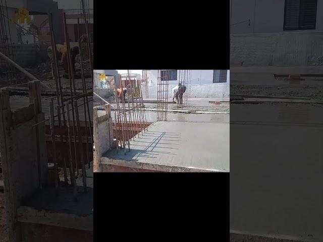 Slab Concreting Process | Slab Concreting | Concrete Pump | #slab #construction #viralvideo #shorts