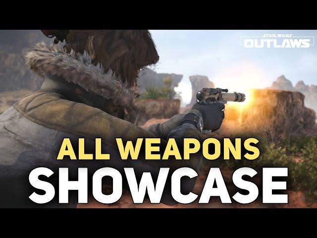 All 17 Weapons Showcase (Blaster & Heavy Weapons) - Star Wars Outlaws