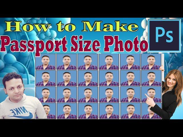 How To Make PASSPORT SIZE PHOTO IN ADOBE PHOTOSHOP #adobephotoshop