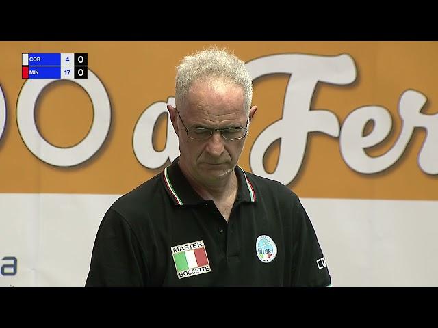 Angelo Corbetta VS Iuri Minoccheri - Campionato Italiano Master Boccette Fermo - Semifinale