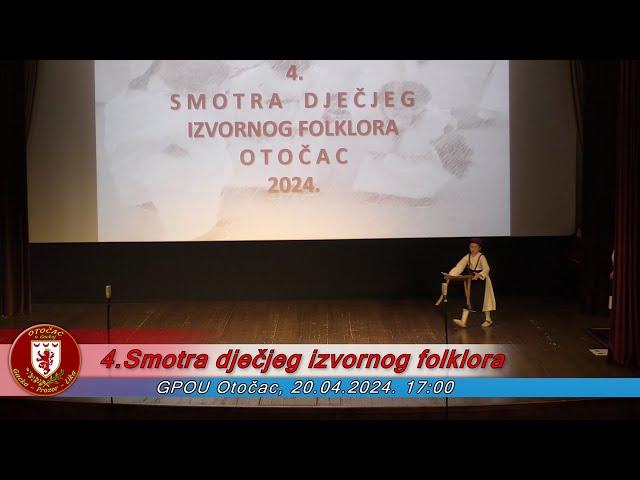 Smotra dječjeg izvornog folklora Otočac 2024