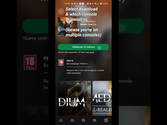 how to install a game on the xbox app to your console