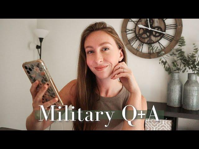 MILITARY SPOUSE Q+A | Deployment, military housing, + being an Army wife | MILSO TAG | Michaela Cook