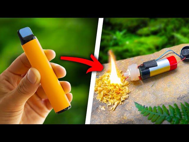 Survival Skills You Must Know: Easily Make Fire With a Vape