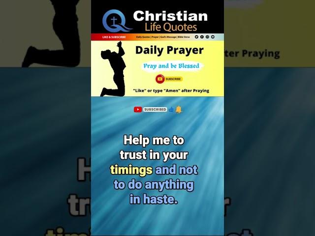 Daily Prayer | Christian Quotes  #shorts #prayer #pray