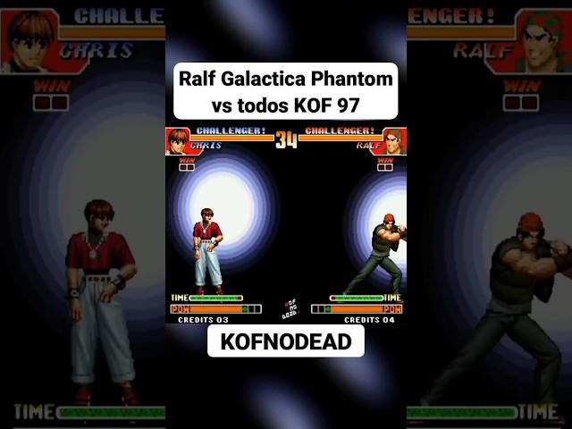 Ralf Galactica phantom vs Orochi Chris KOF 97 #kofnodead #kof #kof97 #arcade #shorts #arcadegames