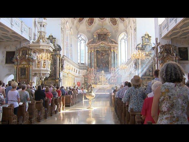 Renovierung in St. Peter in Dillingen - letzte Sonntagsmesse vor der Schließlung