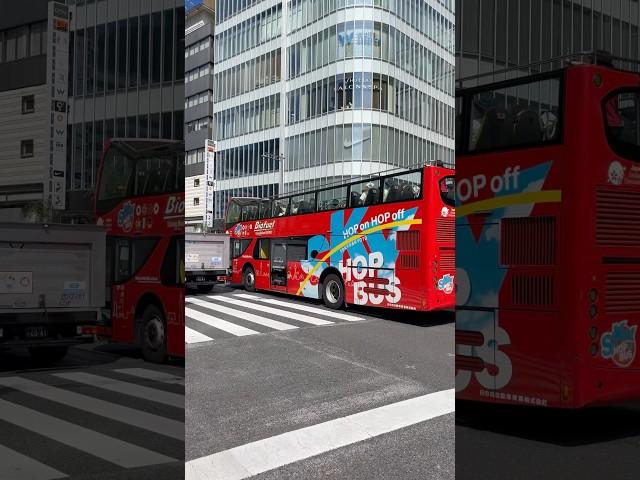 【銀座爆走】銀座の真ん中を SKY BUS が突っ走る！ #skybus