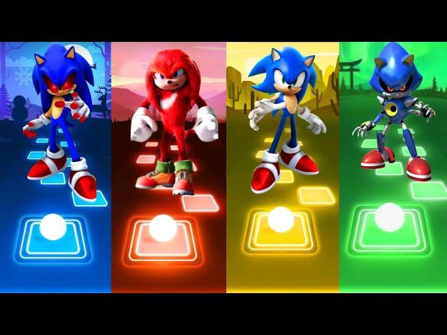 Sonic Exe Vs Knuckles Hedgehog Vs Metal Sonic Bs Sonic Tiles Hop 