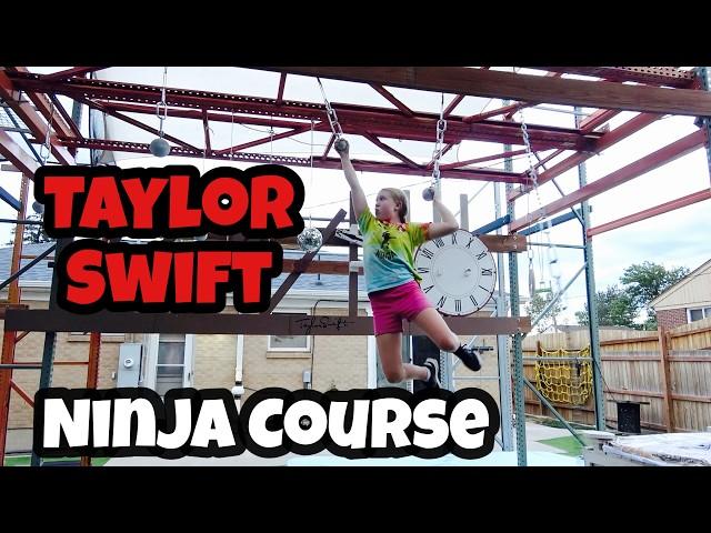 Taylor Swift ERAS Ninja Warrior Course in the Backyard