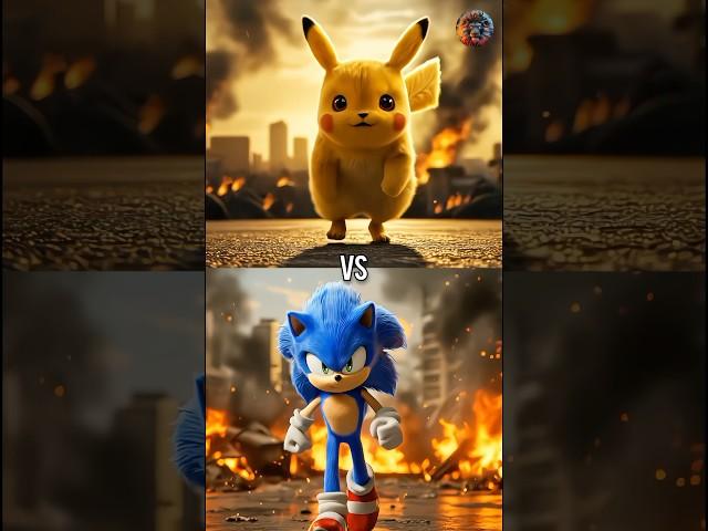 Pikachu vs Sonic, Knuckles, Super Sonic, Shadow The Hedgehog, Doctor eggman,