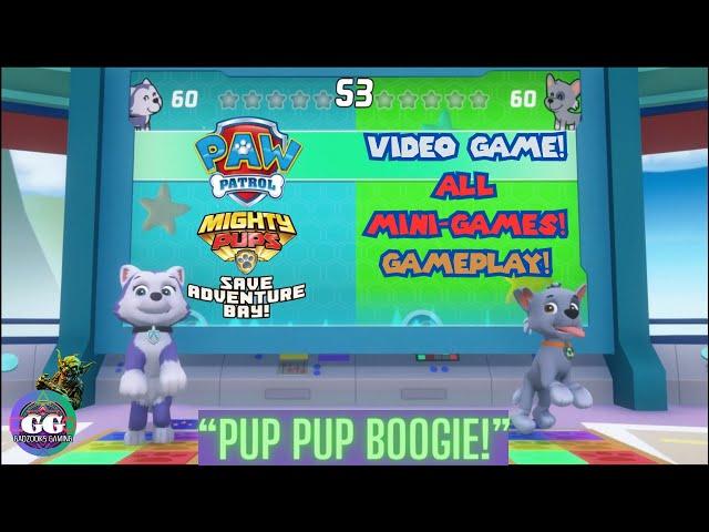 paw patrol mighty pups save adventure bay! gameplay ALL MINI-GAMES movie!  (Goblins First Games)