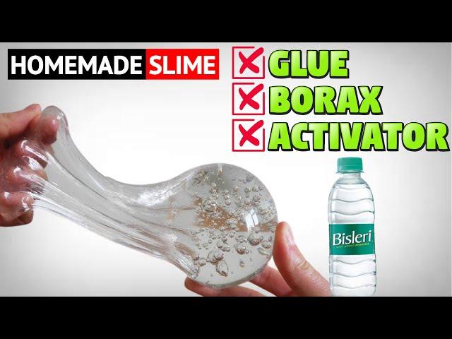 HOMEMADE WATER AND SUGAR SLIME ASMR/HOW TO MAKE WATER AND SUGAR SLIME WITHOUT GLUE OR ACTIVATOR