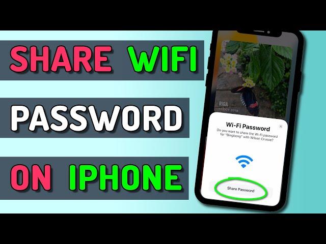 How to Share a WiFi Password on iPhone... THE EASY WAY!