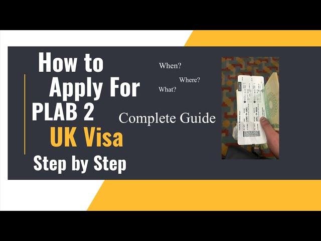 How To Apply For UK PLAB 2 Visa | Complete Guide Step by Step | Self or Sponsored Part 1