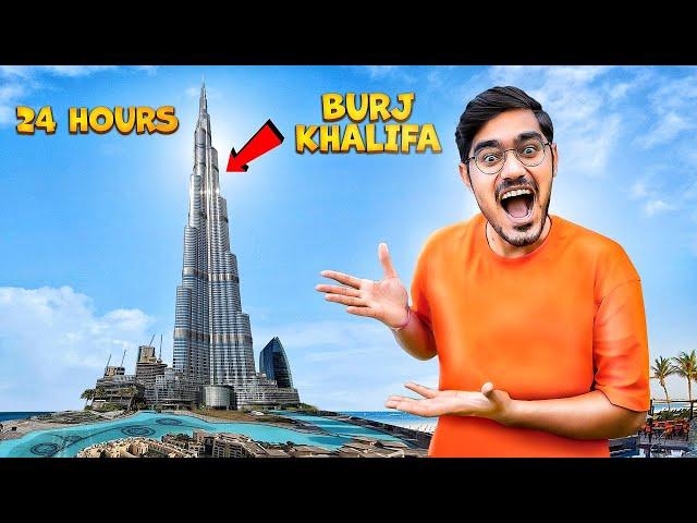 24 Hours in Burj Khalifa Challenge| 24 घंटे इस से बाहर नहीं निकल सकते