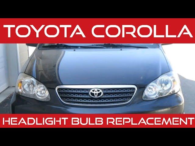 How to change a headlight bulb in a 2003 2004 2005 2006 2007 2008 Toyota Corolla