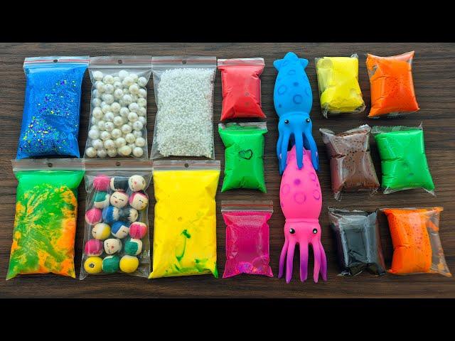 Making Slime with Glue Bags - Relaxing Slime video