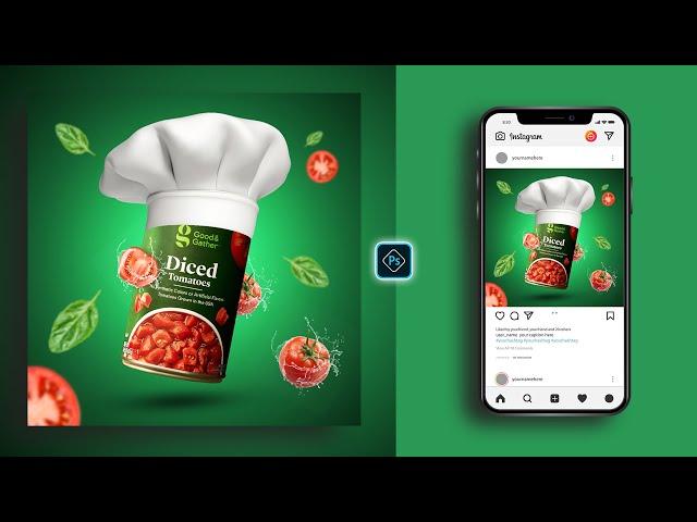 Product Manipulation Ads | Social Media Banner Post Design in Photoshop Tutorial