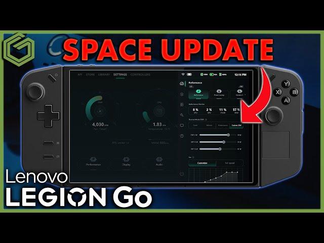 Legion GO Space Update with More TDP Settings