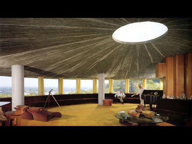 Zimmerman House. The most unusual design by John Lautner. Overview and walkthrough