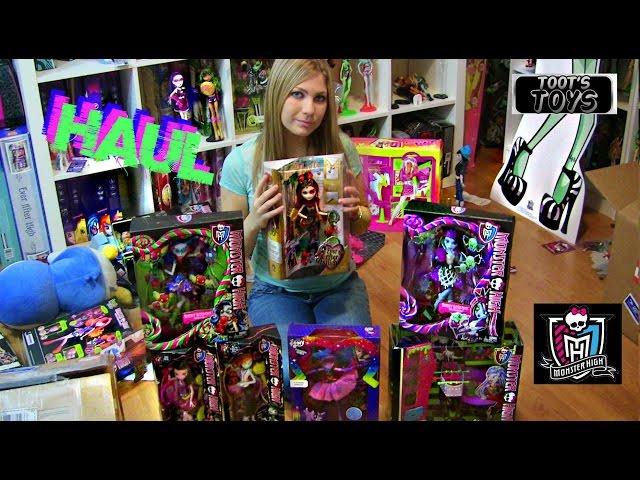 MONSTER HIGH EVER AFTER HIGH LIZZIE HEARTS SWEET SCREAMS FREAKY FUSION HAUL VIDEO!!!