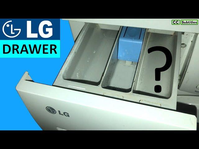 LG Washing Machine Detergent Drawer Symbols & How to use Detergent & Fabric Softener Compartments