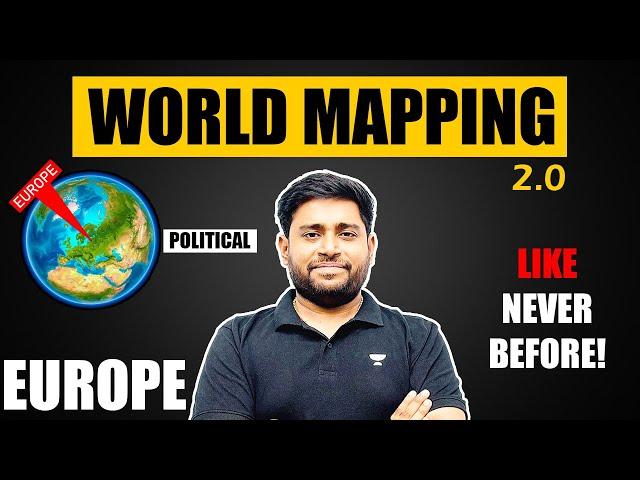 World Mapping: Europe | Countries & Capitals 3 | UPSC/SSC/PCS | Geography by Sudarshan Gurjar