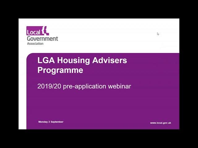 Housing Advisers Programme pre application webinar featuring Teignbridge District Council