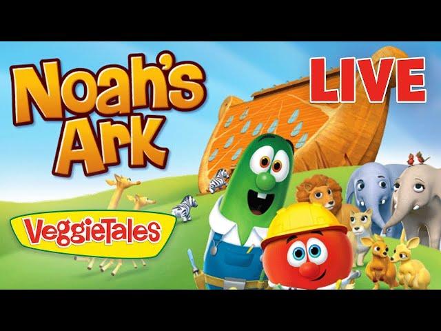 24/7 LIVE  VeggieTales  Noah's Ark!  Cartoons for Kids