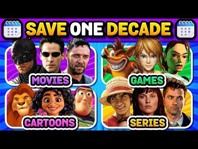 Save One Decade Song (1990-2025) MOVIES, GAMES, CARTOONS, SERIES | Music Quiz