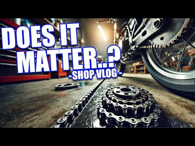 Does A Tight Motorcycle Chain Make More Power...?  - Shop Vlog