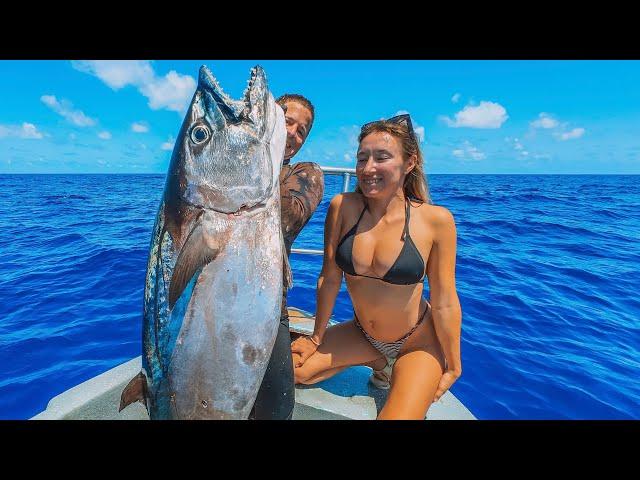 HUGE Dream fish with my Wife | Spearfishing REMOTE North Australia - Small Boat (INSANE Experience)