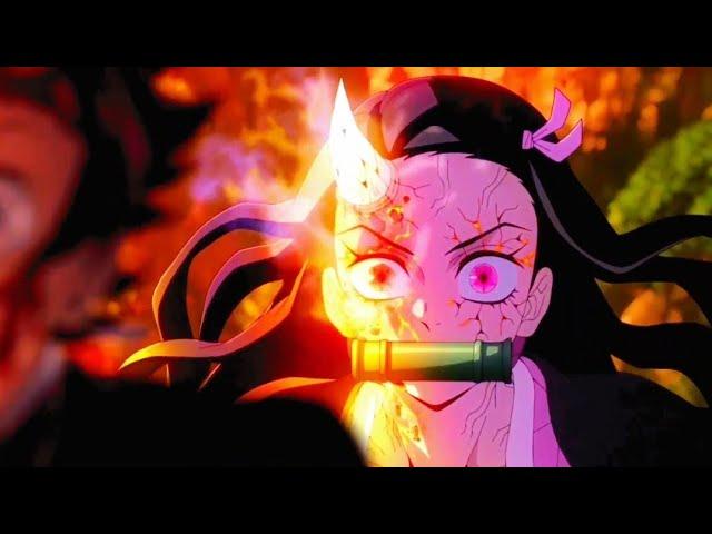 When Nezuko was dying in sunlight | demon slayer  Kimetsu no Yaiba | finale episode season 3