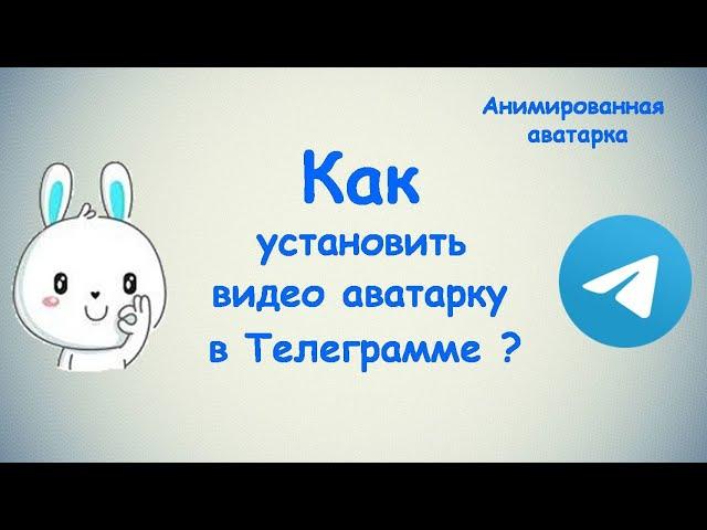 Как установить видео аватарку в Телеграмме?