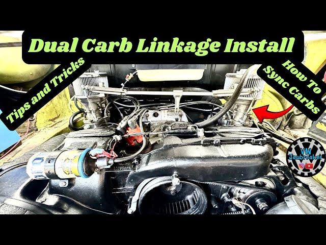 Installing CB Dual Carb Linkage / Syncing Carbs and Linkage / Volkswagen Type 4 Engine