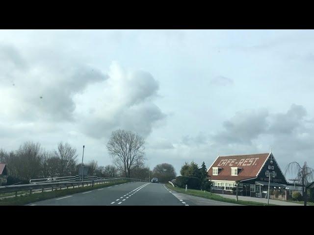 Road construction N506 between Enkhuizen and Venhuizen - Netherlands