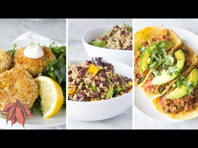 Damn Good Vegan Meals in UNDER 15 MINUTES | 3 Easy Vegan Recipes 