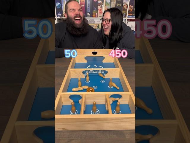 Who’s Going To Win Round 2? Come Play Skittles With Us! #boardgames #couple