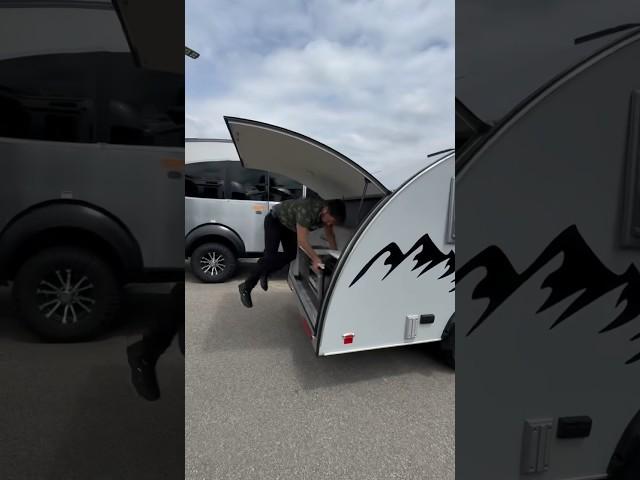 Tiny teardrop trailer #rv #camping #travel