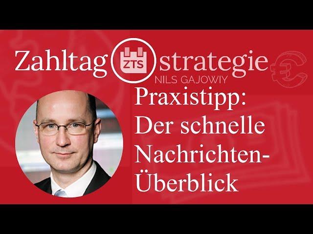 Praxistipp: Der schnelle Nachrichten-Überblick