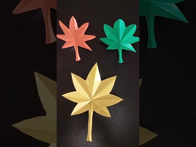 Wow making tree leaves#how #paper #origamiart