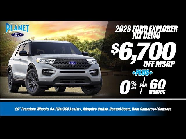 New 2023 Ford Explorer XLT Offer | $6,700 OFF MSRP +PLUS+ 0% for 60m | Ford Dealer in Dallas, TX