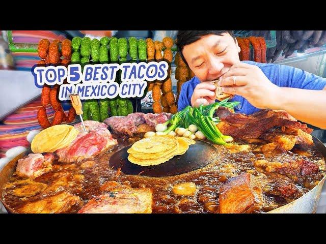 Top 5 BEST STREET TACOS in Mexico City! ULTIMATE “Steamed Tacos” & Hidden Gems