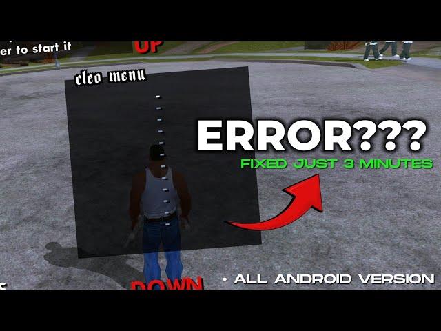 How To Fix Cleo Cheats Error in GTA San Andreas Android (Step-by-Step Guide)